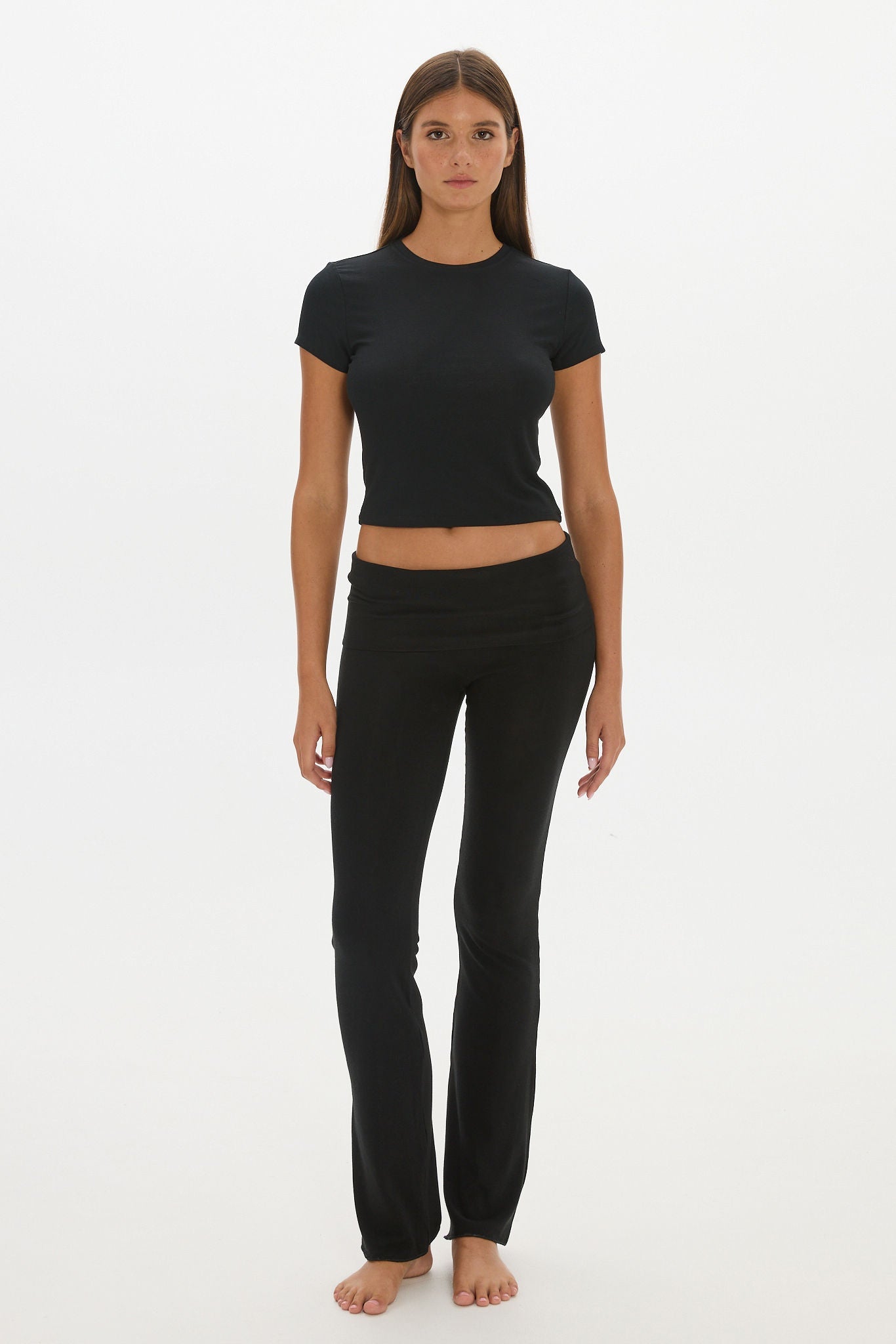 Carly Baby Tee - Black