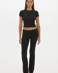 Carly Baby Tee - Black