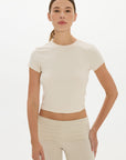 Carly Baby Tee - Cream