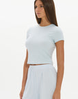 Carly Baby Tee - Pale Azure
