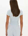Carly Baby Tee - Pale Azure
