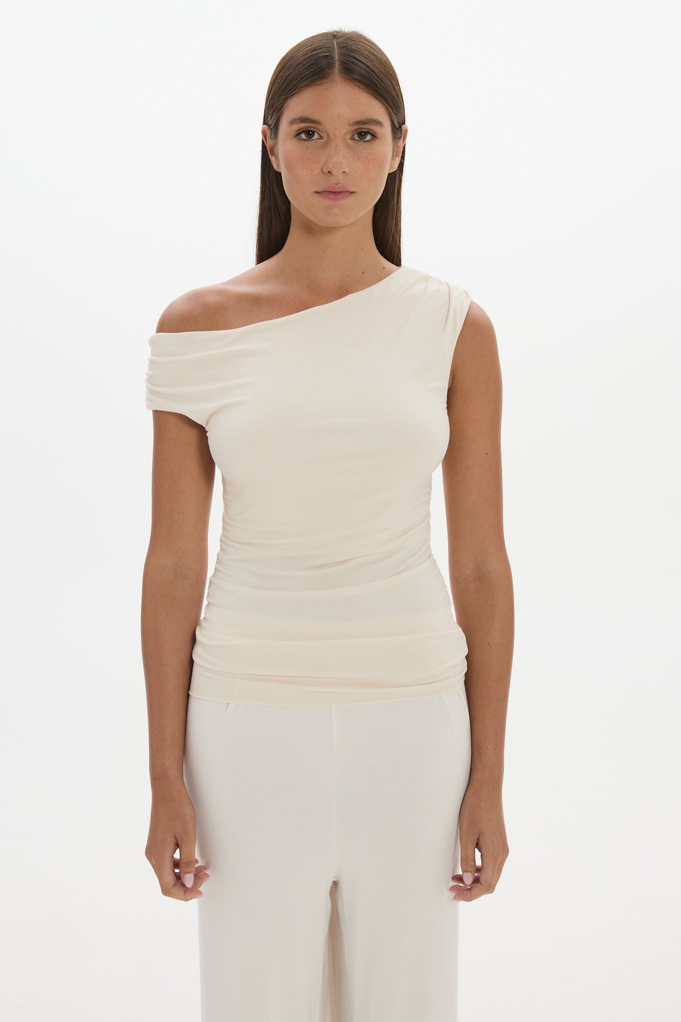 Chloe Off Shoulder Top - Cream