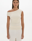 Chloe Off Shoulder Top - Cream