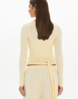 Christy Yoga Wrap Top - Butter