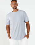 Como Crew Neck T-Shirt - Lavender Grey