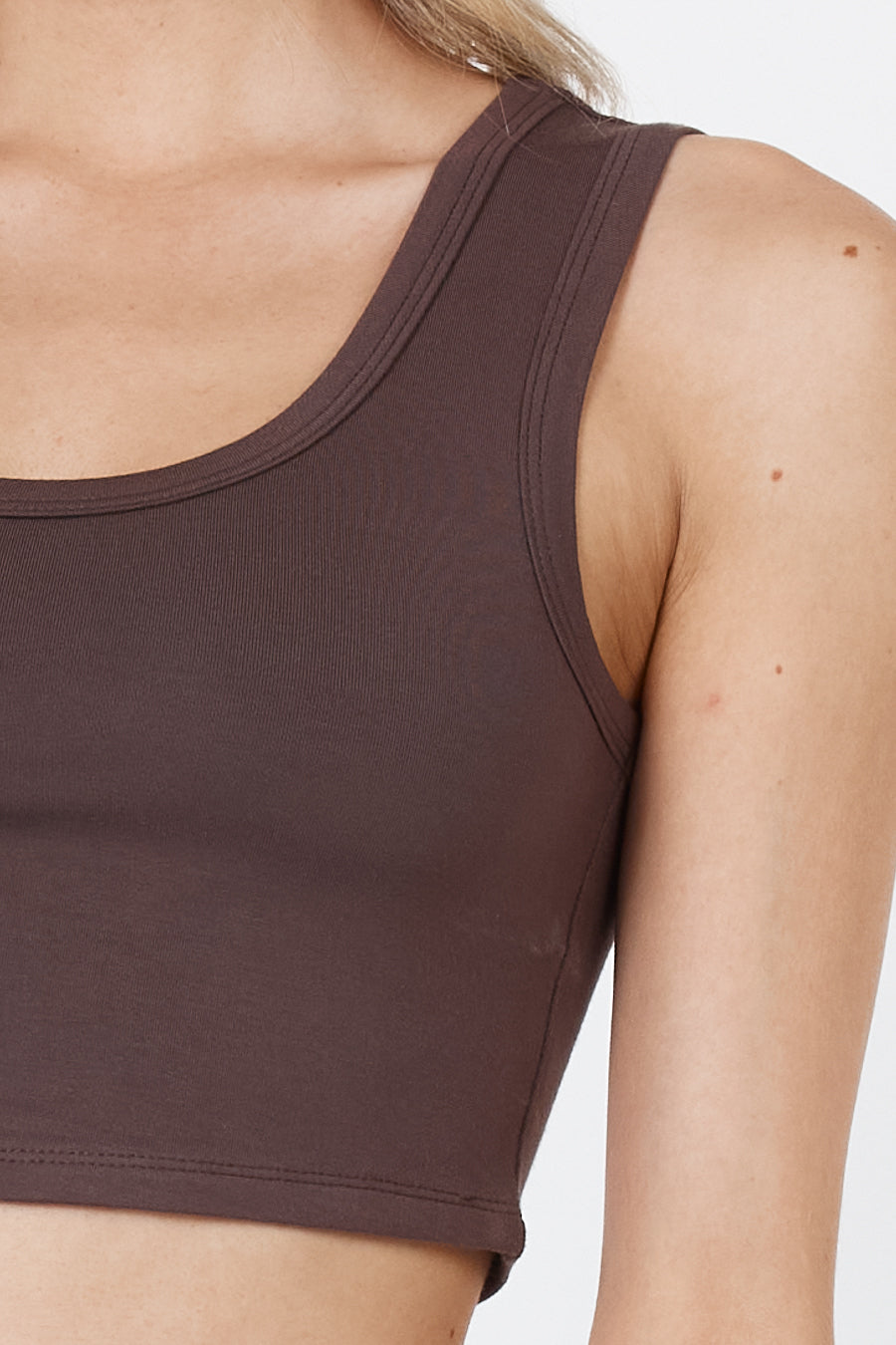 Como Crop Top - Espresso