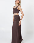 Como Crop Top - Espresso