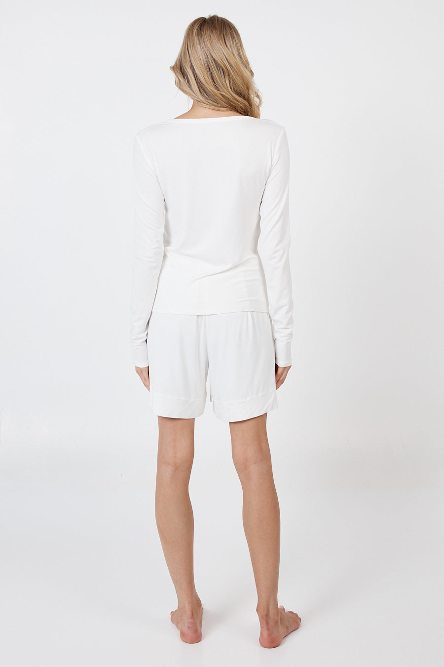 Como Long Sleeve Cardigan - White