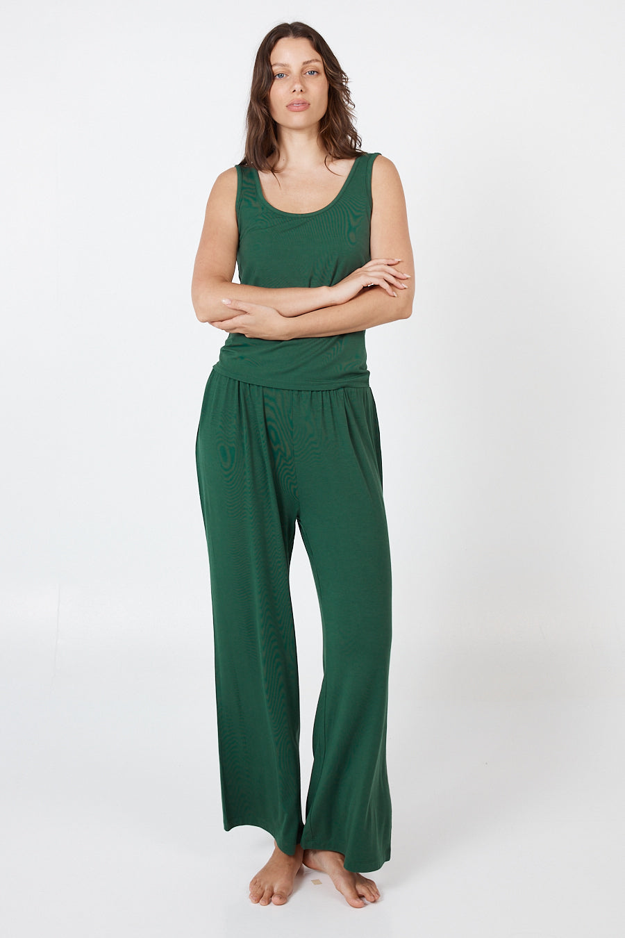 Como Lounge Pants - Forest Green