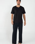 Como V-Neck T-Shirt - Black