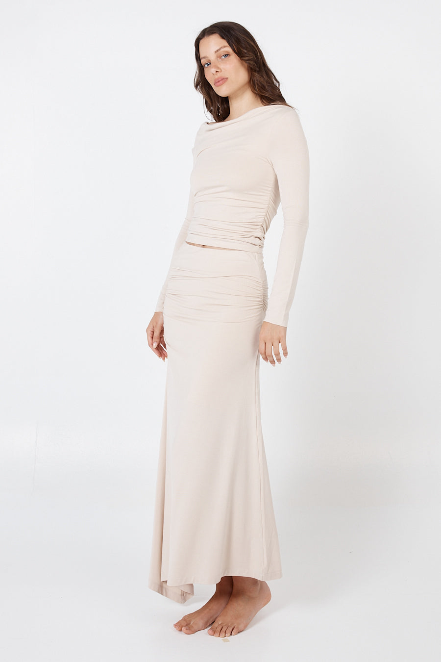 Como Maxi Skirt - Beige