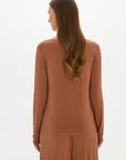 La Palma Boat Neck Lounger Top - Earth