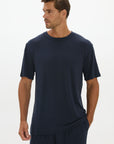 La Palma Crewneck T-Shirt - Midnight Navy
