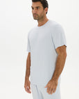 La Palma Crewneck T-Shirt - Pale Azure
