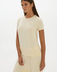 La Palma Crewneck T-Shirt - Butter