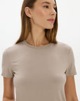 La Palma Crewneck T-Shirt - Taupe