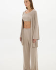 La Palma Light Lounge Robe - Taupe