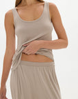 La Palma Lounge Tank Top - Taupe