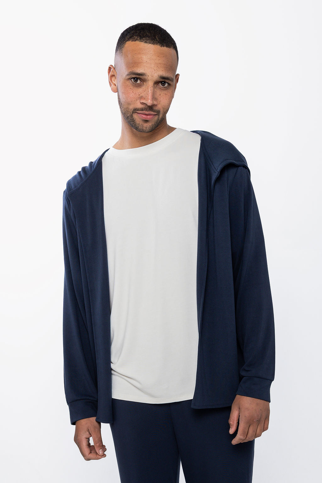 Lounge Open Hoodie - Midnight Navy