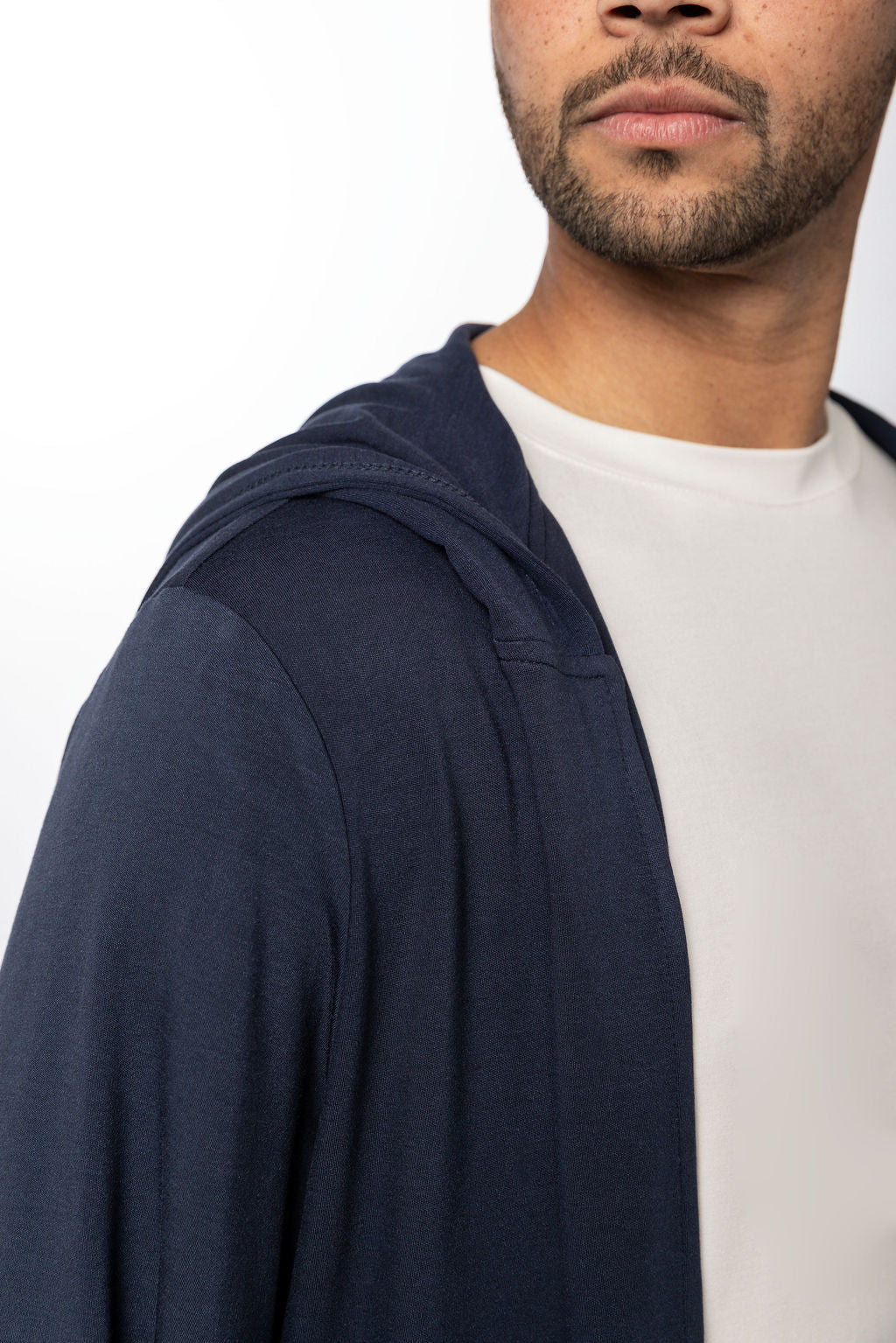 Lounge Open Hoodie - Midnight Navy