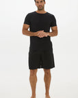 Crew Neck Undershirt - Black