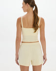 Soft Rib Cropped Cami - Butter