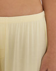 Soft Rib Wide-Leg Pants - Butter