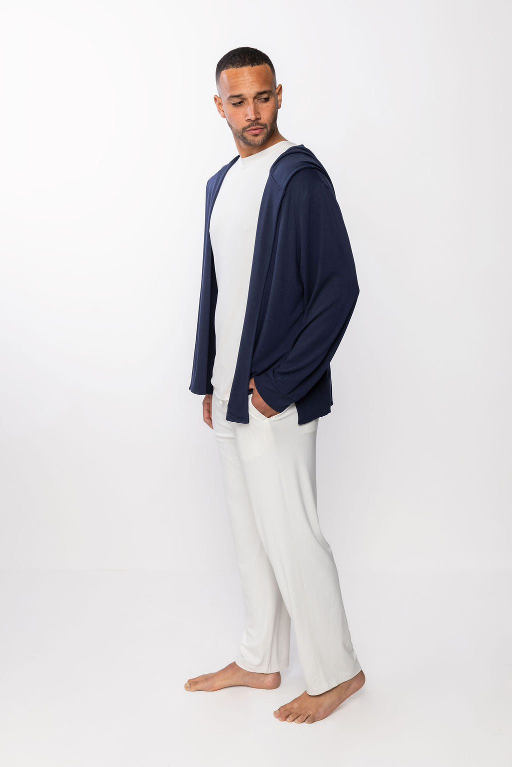Tapered Lounge Pant - Cream