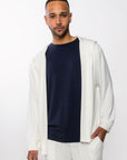 Lounge Open Hoodie - Cream