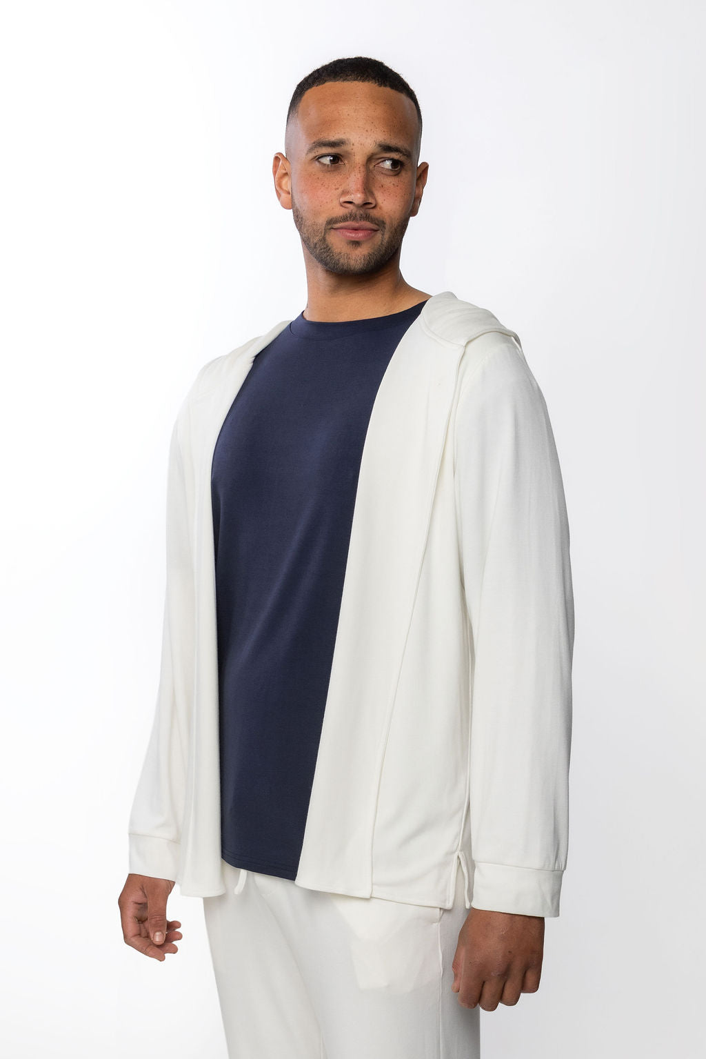 Lounge Open Hoodie - Cream