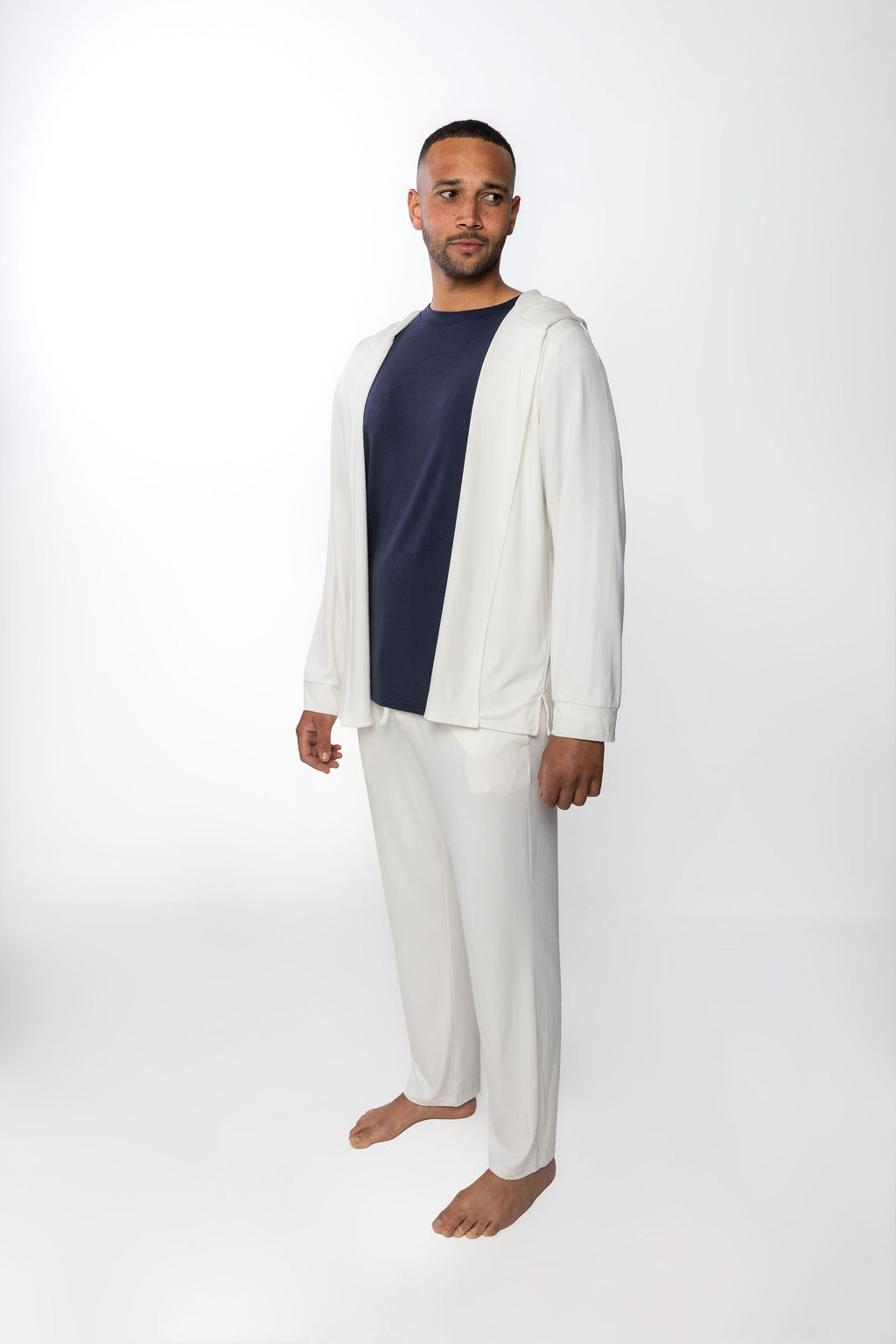 Lounge Open Hoodie - Cream