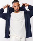 Lounge Open Hoodie - Midnight Navy