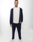 Lounge Open Hoodie - Midnight Navy