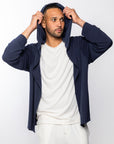 Lounge Open Hoodie - Midnight Navy