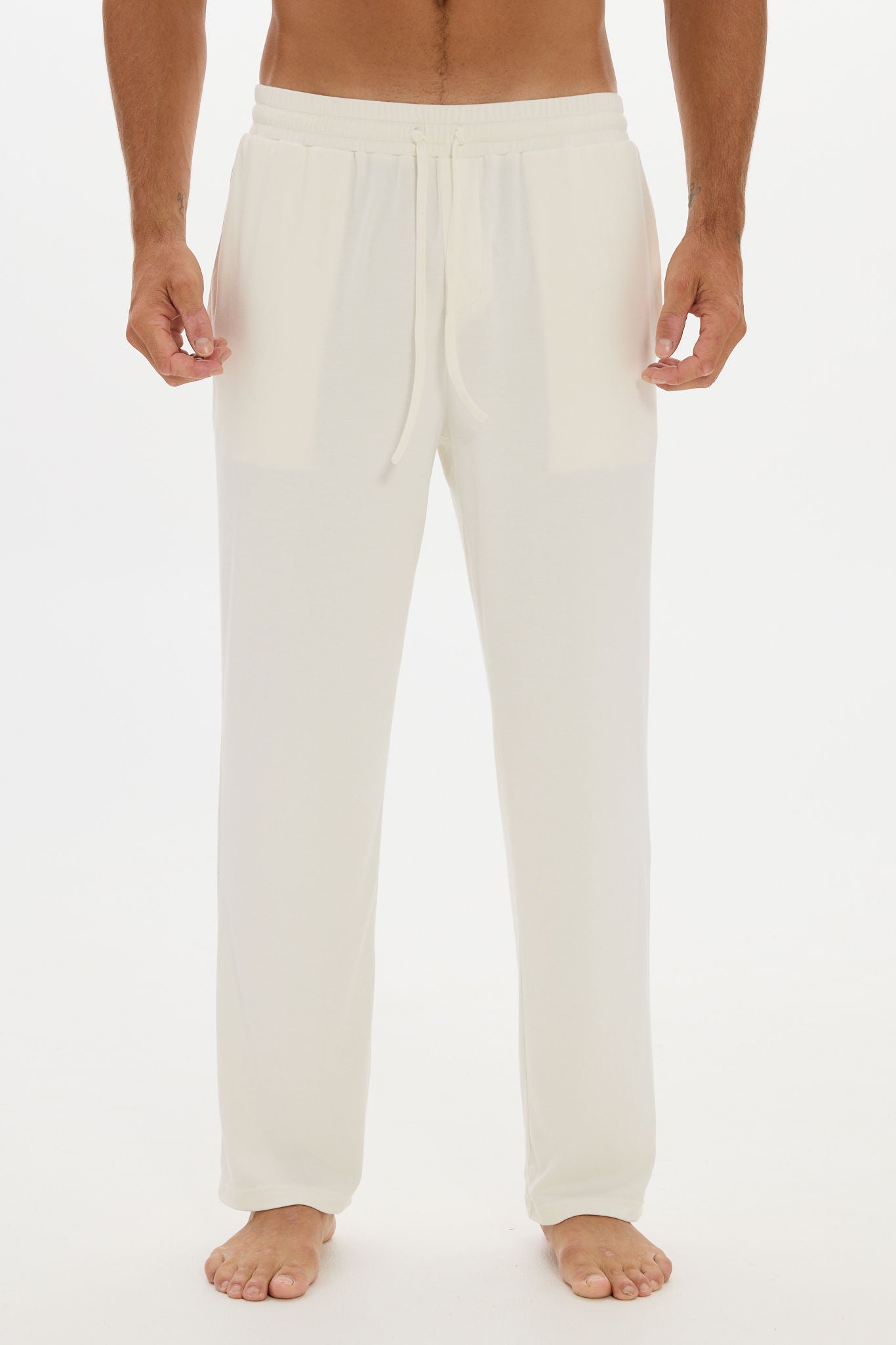 Tapered Lounge Pant - Cream