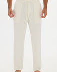 Tapered Lounge Pant - Cream