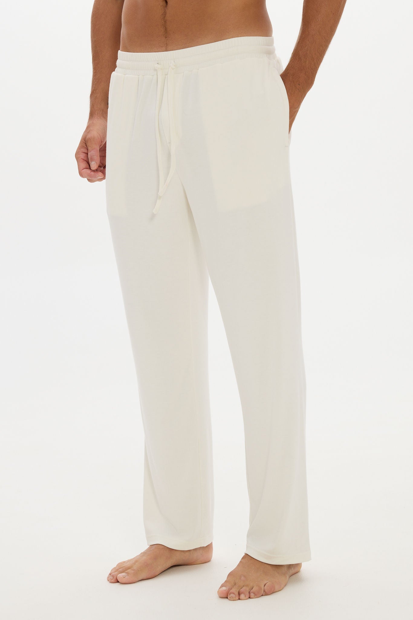 Tapered Lounge Pant - Cream