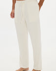 Tapered Lounge Pant - Cream